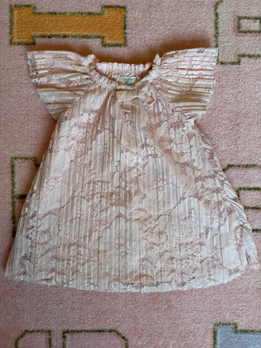 Baby Girl Pink Dress Romper Skirt Lot 12-18M Carters Cat & Jack Old Navy